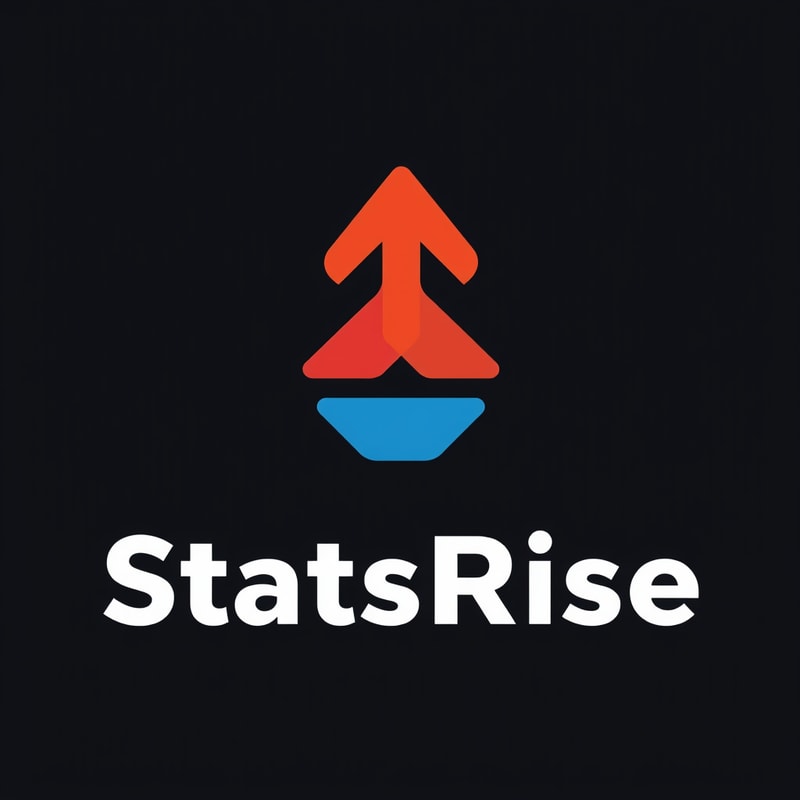 Professional logo design. concept logo of a arrow. colorful playful theme. with the text 'StatsRise'