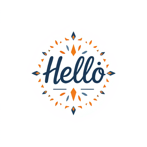 Professional logo design. hello emblem