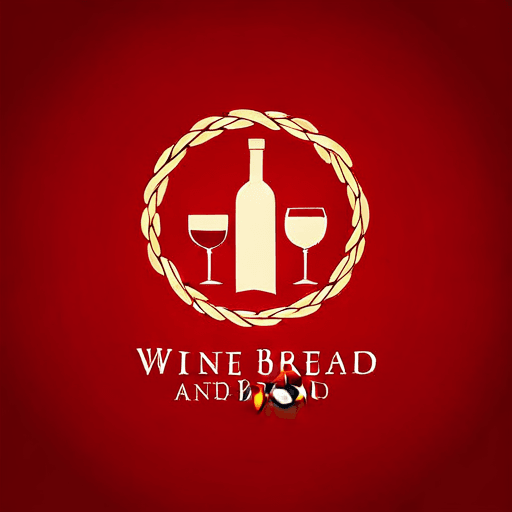 Professional logo design. wine and bread  <lora:sdxlbase20:1>