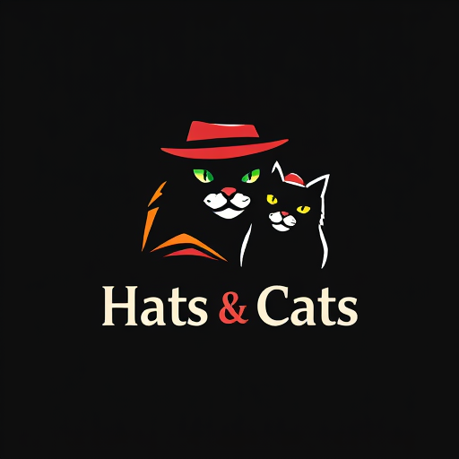 Professional logo design. Hats and cats 