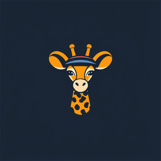 Professional logo design. Hat mouse giraffe 