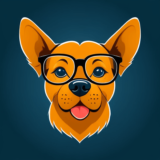 dog with glasses