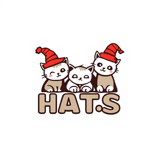 Professional logo design. Hats and cats, letter form