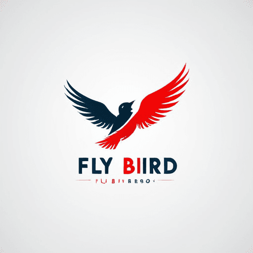 Professional logo design. fly bird <lora:sdxlbase20:1>