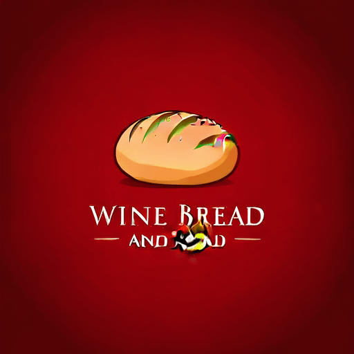 Professional logo design. wine and bread  <lora:sdxlbase20:1>