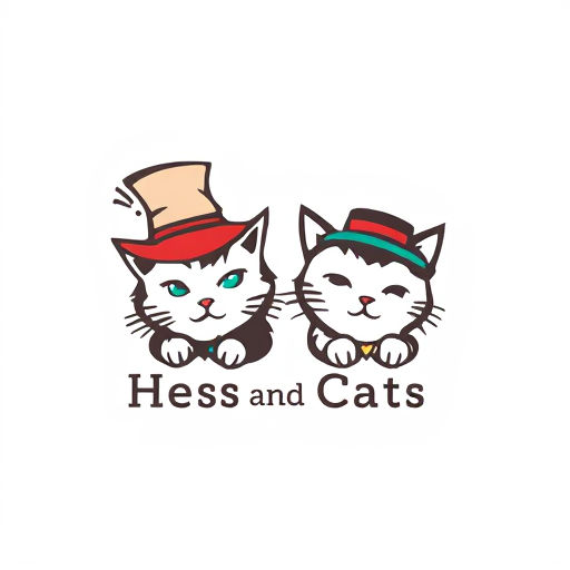 Professional logo design. Hats and cats, words