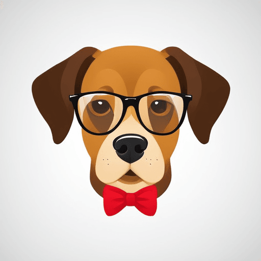 dog with glasses