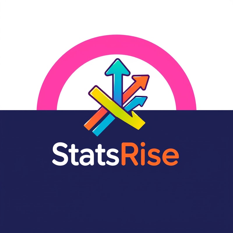 Professional logo design. concept logo of a arrow. colorful playful theme. with the text 'StatsRise'
