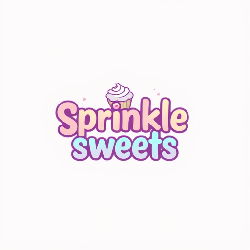 Professional logo design. Create a playful logo for "Sprinkle Sweets," with fun fonts and pastel colors.