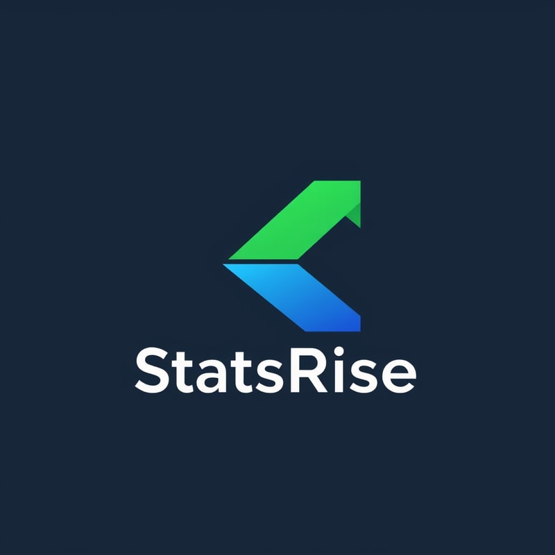 Professional logo design. concept logo of a arrow. colorful playful theme. with the text 'StatsRise'