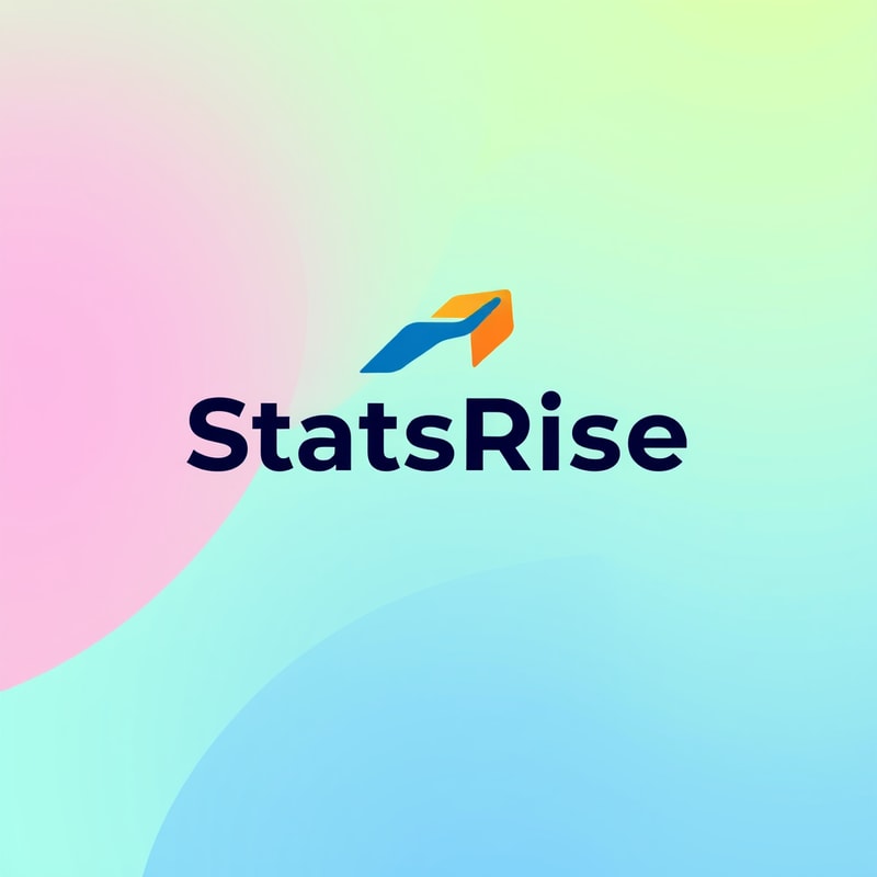 Professional logo design. concept logo of a arrow. colorful playful theme. with the text 'StatsRise'