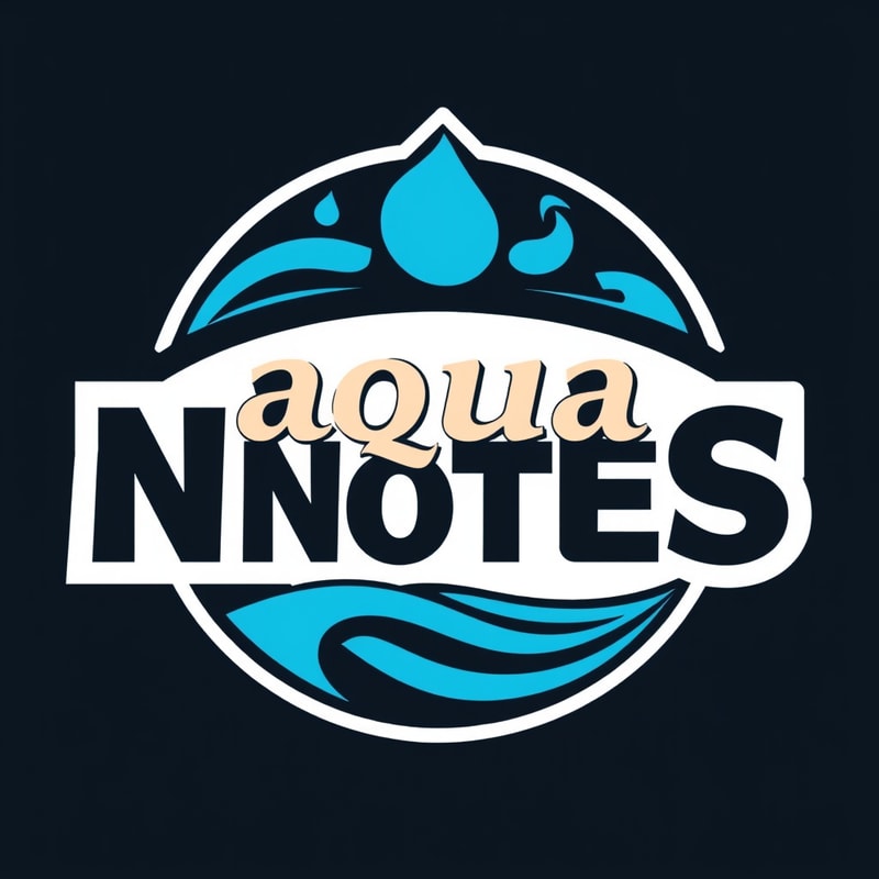 Professional logo design. aqua notes logo