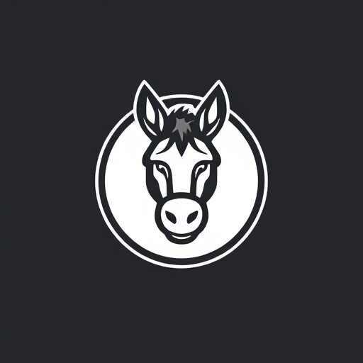 Professional logo design. Donkey 