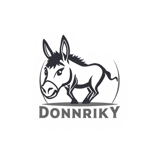 Professional logo design. Donkey 