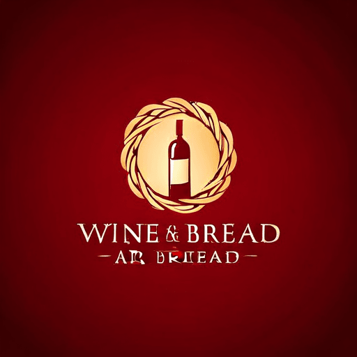 Professional logo design. wine and bread  <lora:sdxlbase20:1>