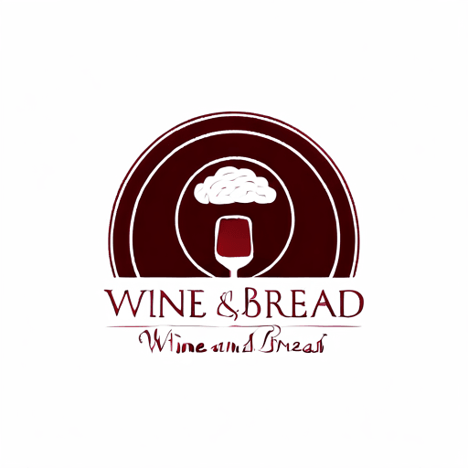 Professional logo design. wine and bread  <lora:sdxlbase20:1>