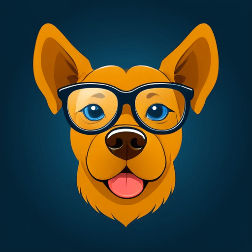 dog with glasses