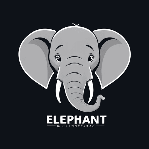 Professional logo design. elephant looking sideways, face only <lora:sdxlbase20:1>