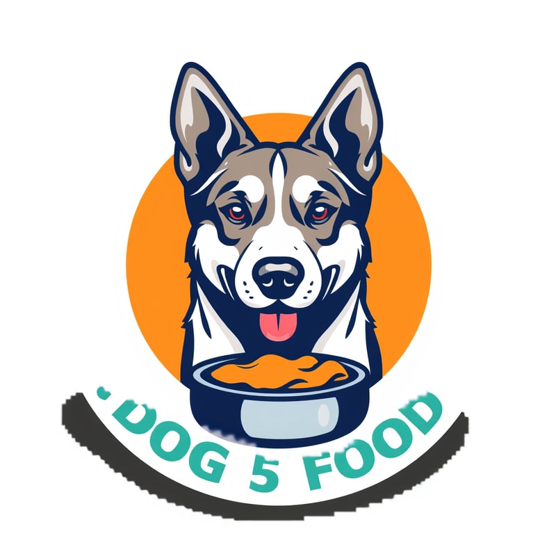 dog with text dog food