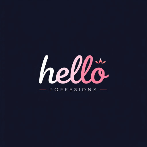 Professional logo design. hello wordmark