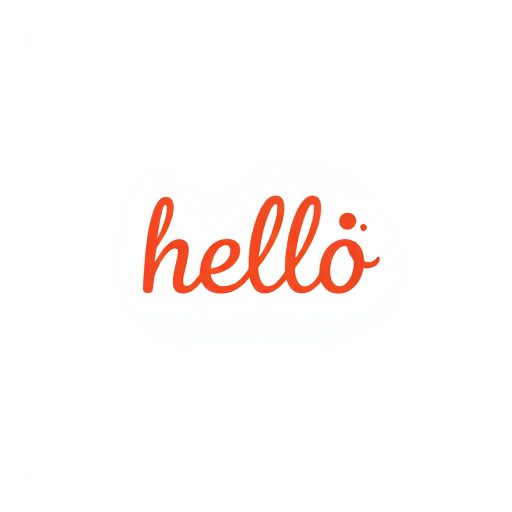 Professional logo design. hello wordmark