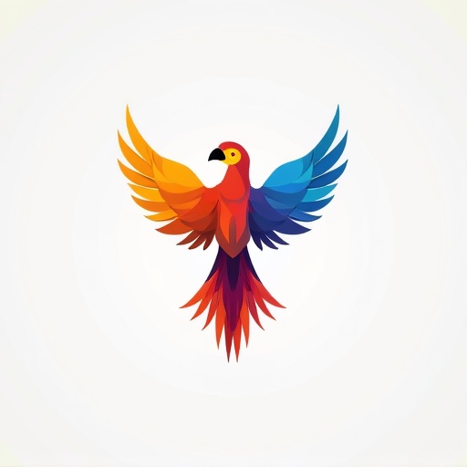 coloful bird logo