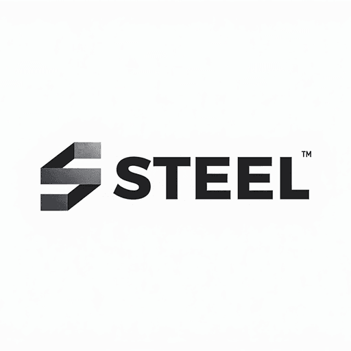 Professional logo design. In the realm of graphic design, envision a strikingly modern, two-dimensional logo crafted specifically for a contemporary construction company named "Steel." This wordmark-style logo embodies a super minimalistic aesthetic that exudes strength and reliability. The letters of "Steel" are rendered in a bold, sans-serif font, each character seamlessly connected, representing the unyielding nature of steel itself.The color palette is a sleek and sophisticated combination of deep charcoal grey and vibrant metallic silver, evoking images of polished steel beams under industrial lighting. The background is a crisp, clean white, allowing the logo to stand out with an air of professionalism and clarity.To enhance its sense of modernity, the letter "S" has been subtly stylized, incorporating angular shapes that mimic the form of steel girders, while maintaining simplicity in overall design. Surrounding the wordmark, negative space is skillfully utilized to create an illusion of depth, drawing the viewer's eye to the precise lines and contours of the lettering.This design conveys an emotional tone of trustworthiness and resilience, making it immediately recognizable and impactful. The composition feels balanced and sturdy, reflecting the foundational principles of the construction industry while embracing a sleek, innovative approach.