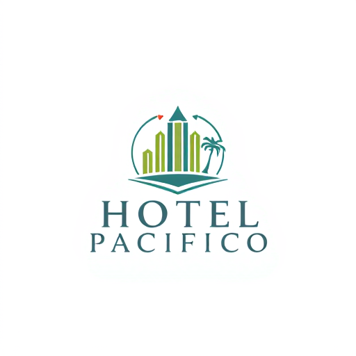 Professional logo design. hotel pacifico. letterform