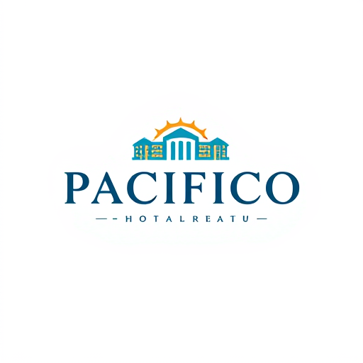 Professional logo design. hotel pacifico. letterform