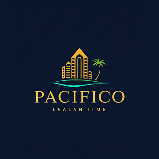 Professional logo design. hotel pacifico. letterform