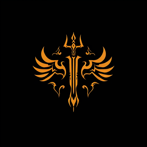 Professional logo design. legendary weapon