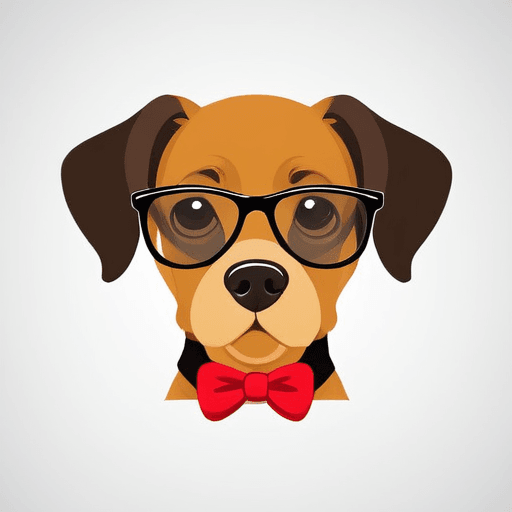 dog with glasses