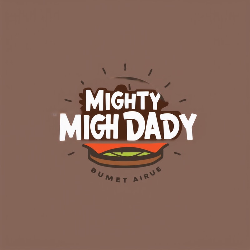 Design a playful logo for a gourmet burger restaurant, “Mighty Daddy.”