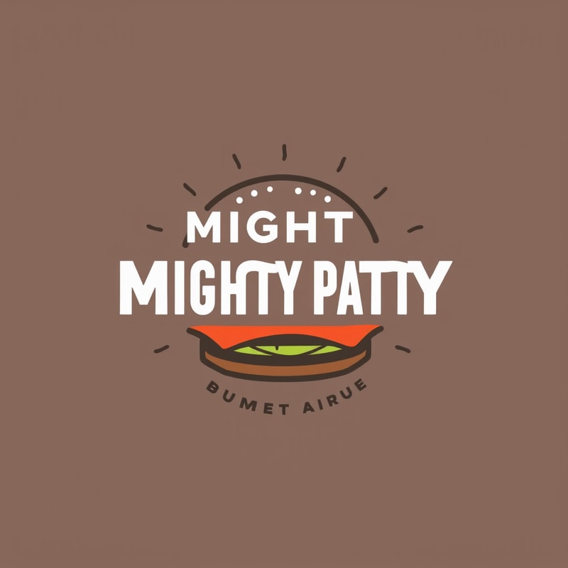 Professional logo design. Design a playful logo for a gourmet burger restaurant, “Mighty Patty.”