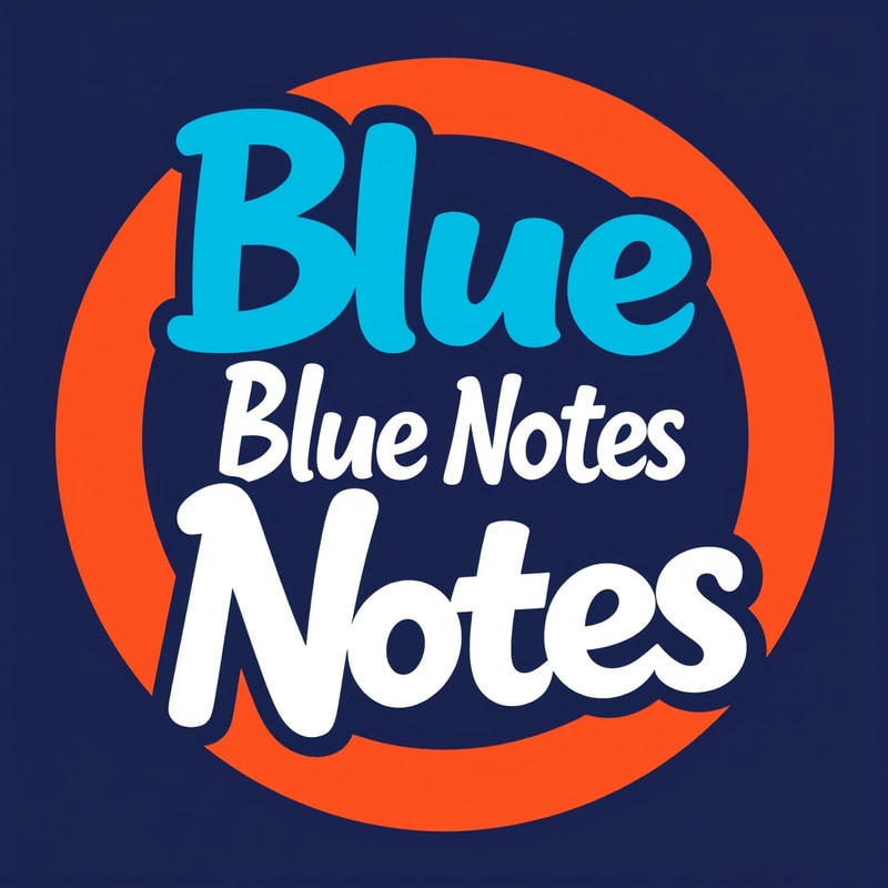 Professional logo design. Create a vibrant, dynamic logo for a summer jazz festival named “Blue Notes.”