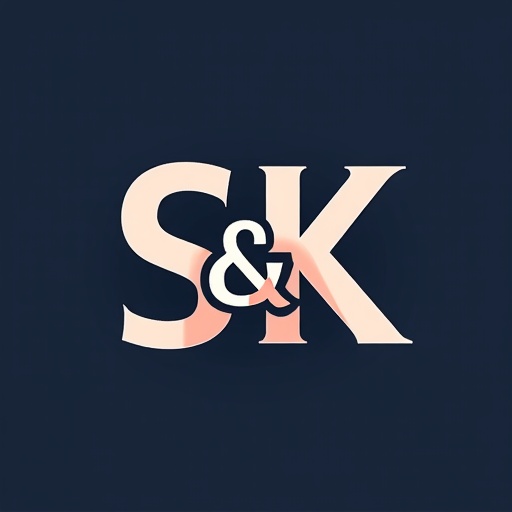 S&K text. connect the & and K