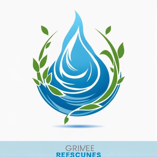 water drink concept, spiral leaves around it. Mountain.