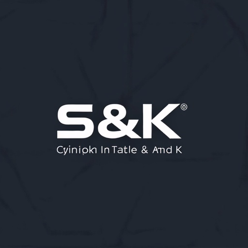 S&K text. connect the & and K