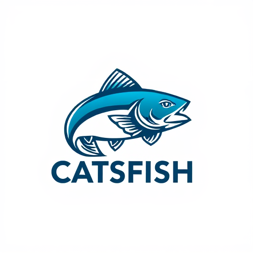 Professional logo design. Catfish 