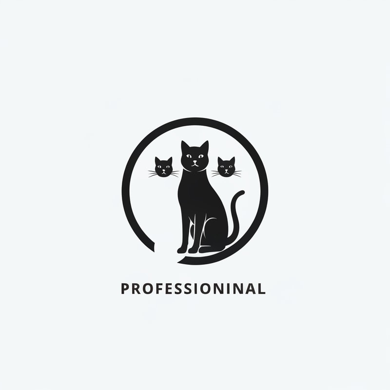Professional logo design. cats