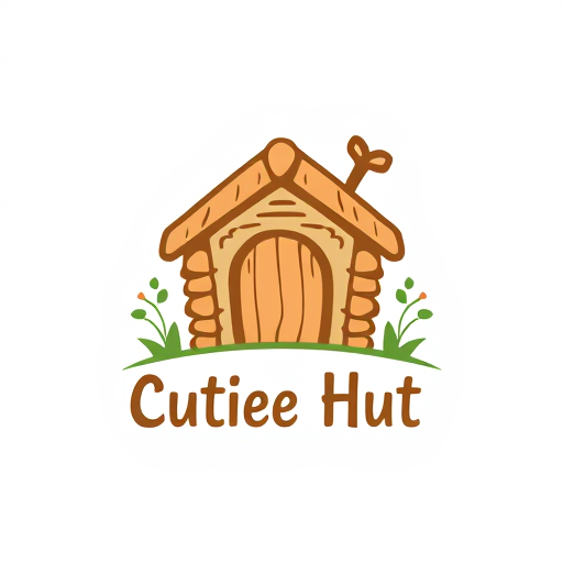 Professional logo design. Cutiee hut