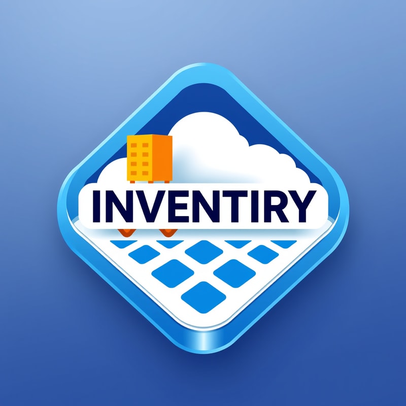 Professional logo design. an app icon for ios for an inventory app which server and industrial machines machines from asset accounting