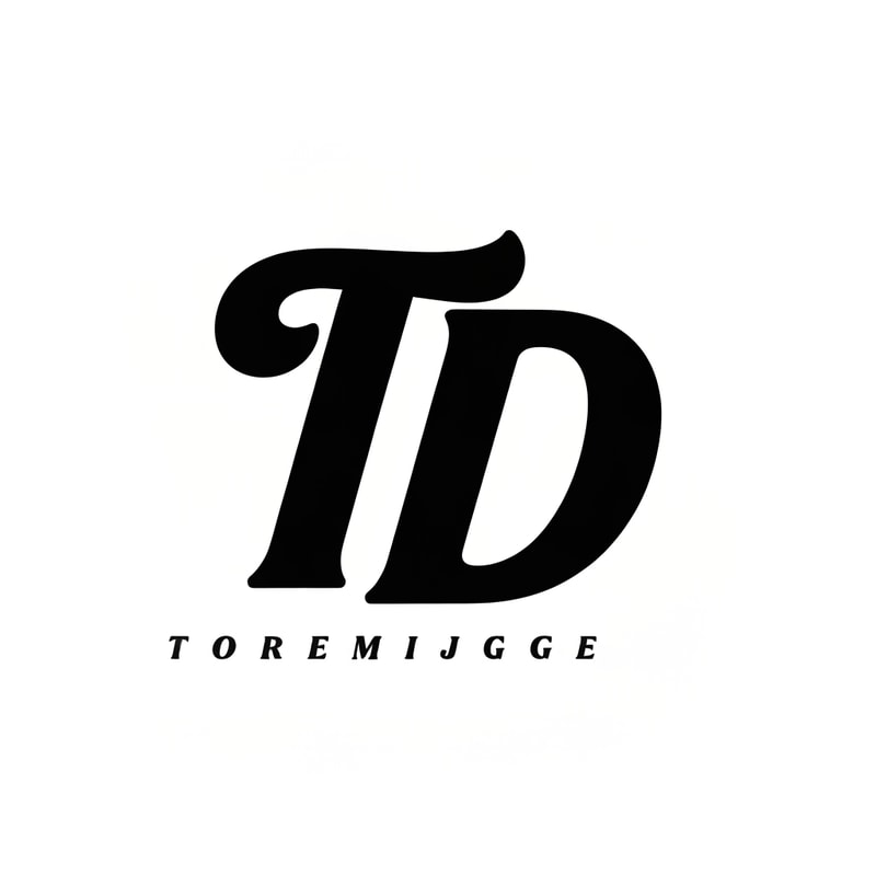 Create a logo with letters T D with nice and curvy bold stylish font and typography