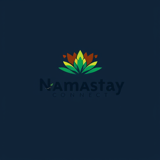 Professional logo design. namastay connect