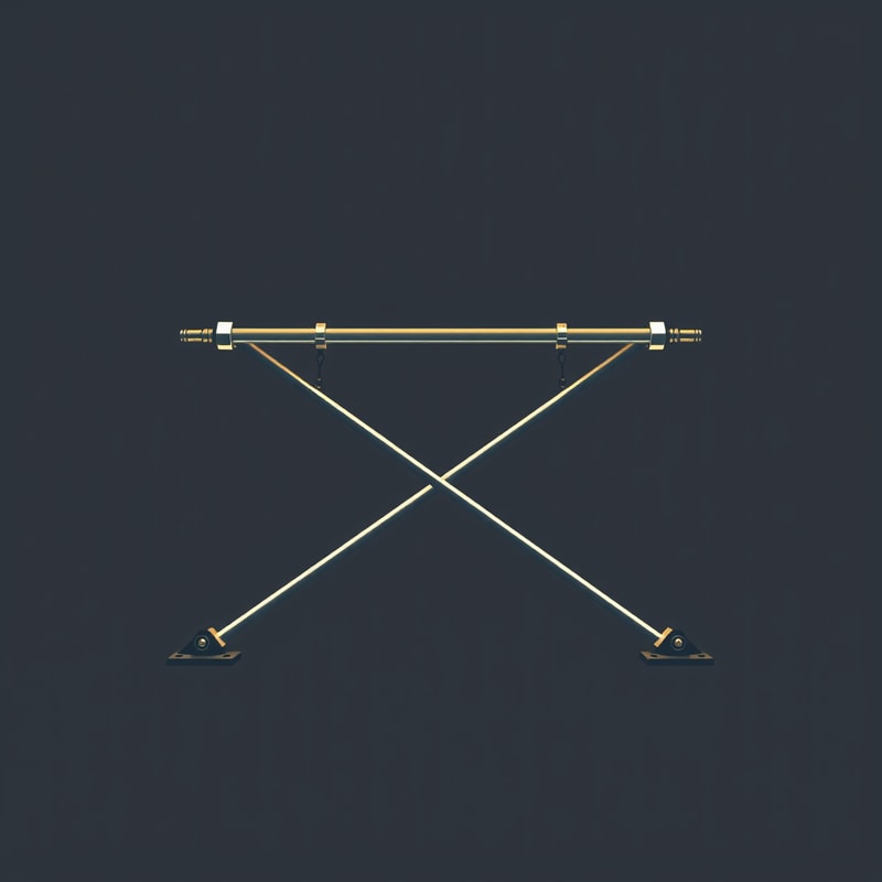 Professional logo design. A torsion bar connected to opposing parallelogram legs is employed to assist in____________________. suspension lifting synchronization checking cleaning 