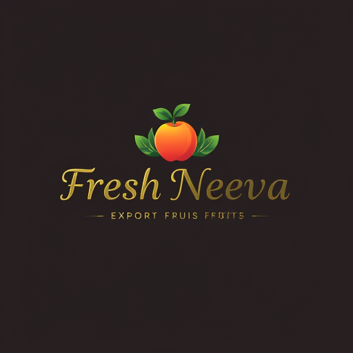 Professional logo design. Design a logo for the name “Fresh Neeva” which export fruits it should be elegant and meaningful