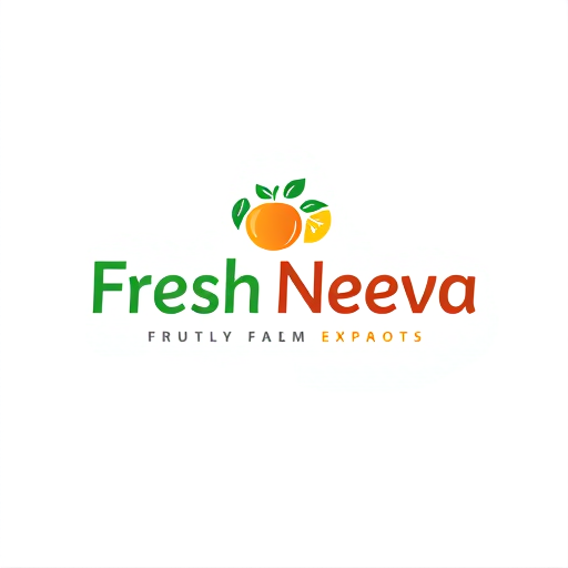 Professional logo design. Design a logo for the name “Fresh Neeva” which exports fruits please design for only that name 