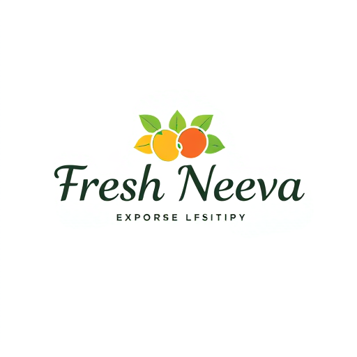 Professional logo design. Design a logo for the name “Fresh Neeva” which export fruits it should be elegant and minimal