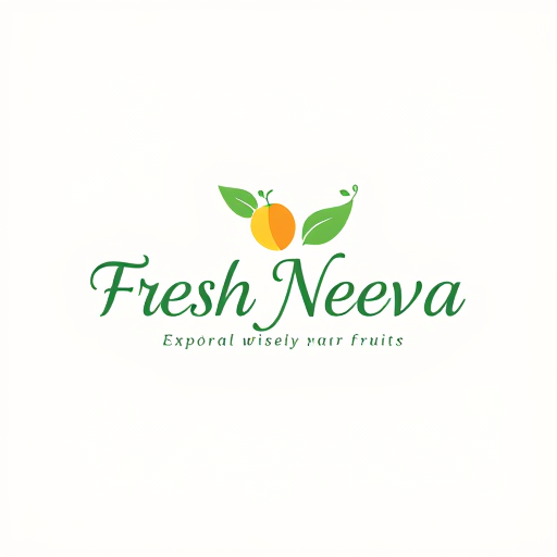 Professional logo design. Design a logo for the name “Fresh Neeva” which export fruits it should be elegant and minimal