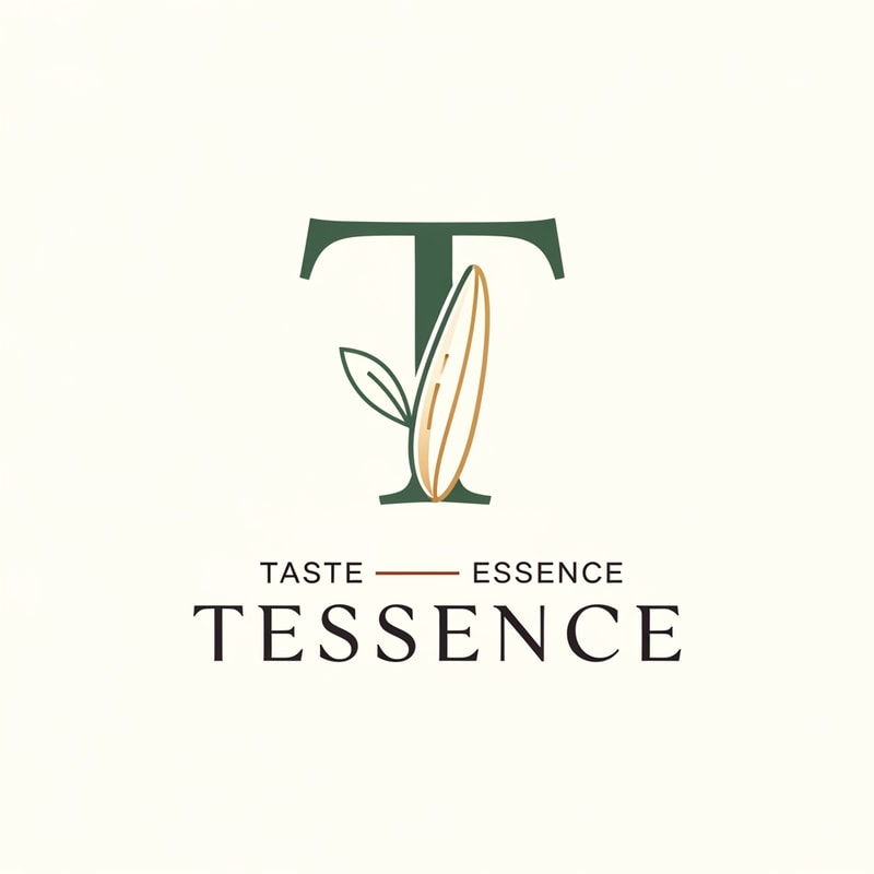 so i want a logo for my pusa basmati rice brand which is named as "Tessence" that means taste + essence so i want a logo on letter T only which should be minimal premium and could go well globally